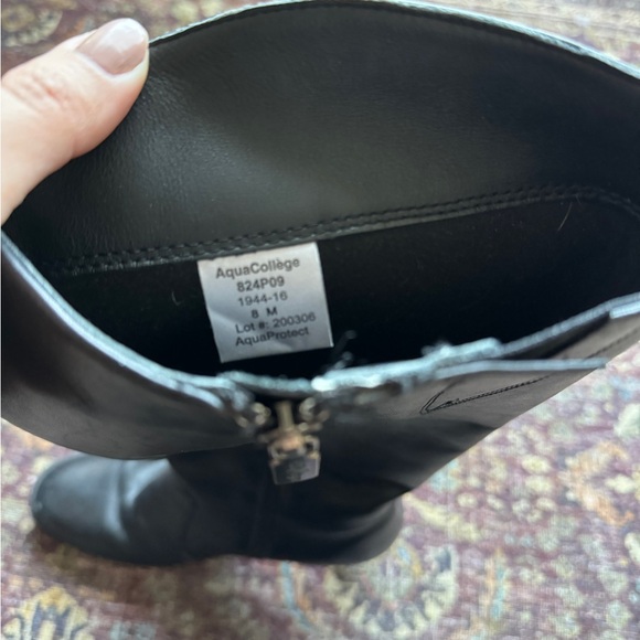 Black Knee High Boot Natural Rubber Aqua College - Picture 5 of 8